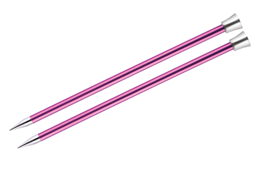 KnitPro Zing: Ferri da Maglia: estremità Singola: 25 cm x 3,25 mm Verde Metallo 3.25 