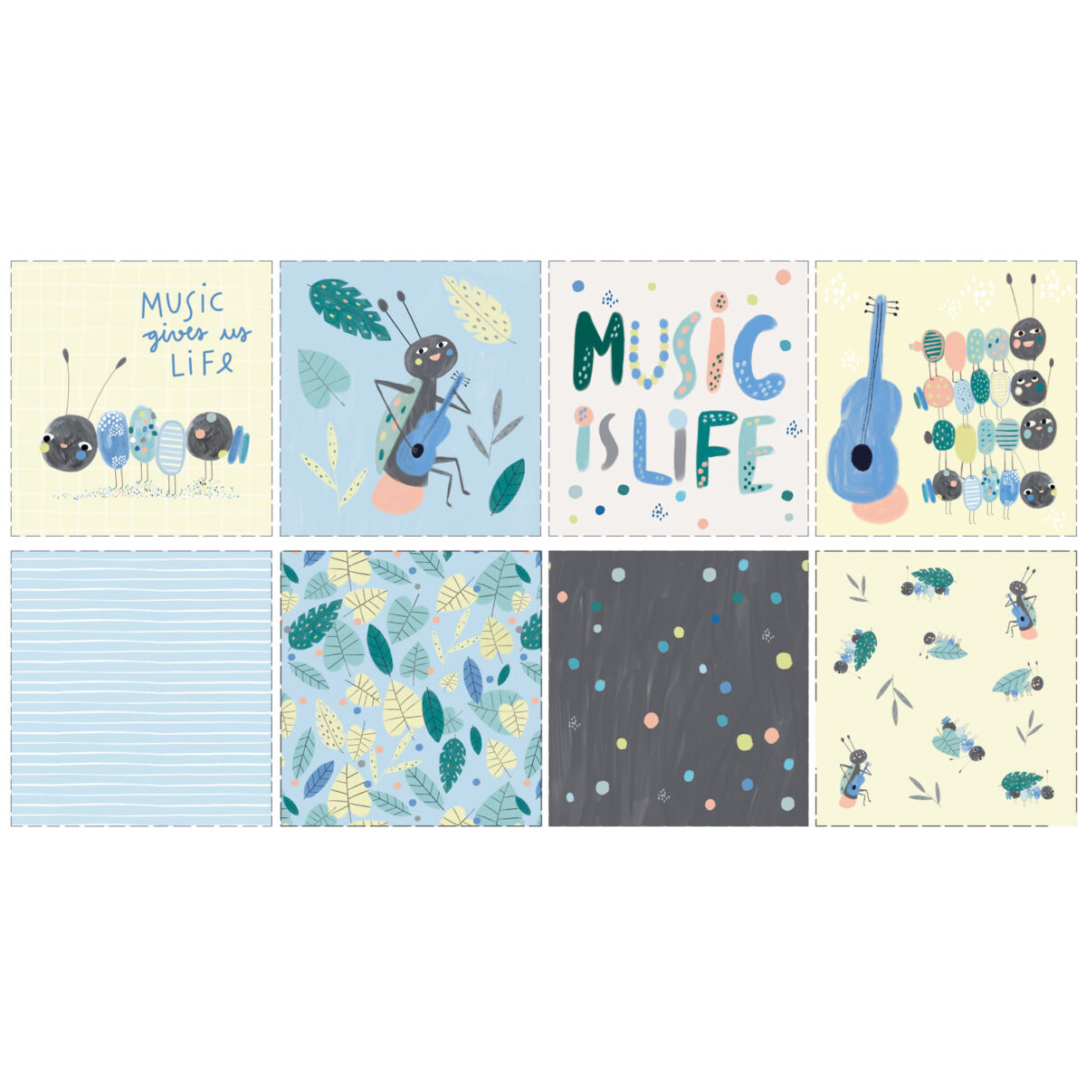 ANTS AND MUSIC PANNELLO CUSCINI