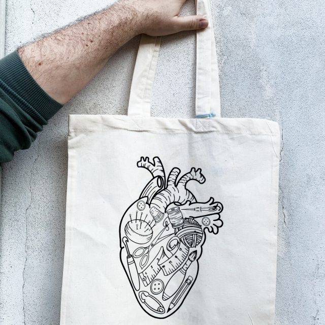 SHOPPER CUORE ANATOMICO