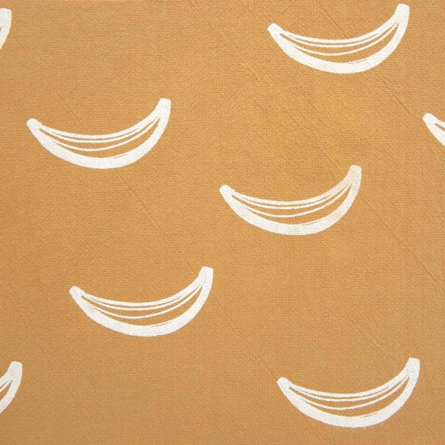 Promo Scampolo RUSTIC COTTON Banana Jump Mustard 200 x 135 cm