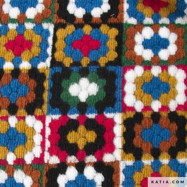 Promo Scampolo Granny Square Life Colours 100 x 150 cm