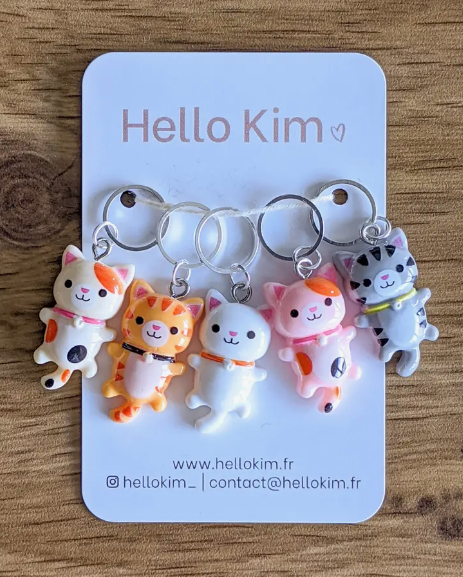 Set Segnamaglie Little Cats by Hello Kim